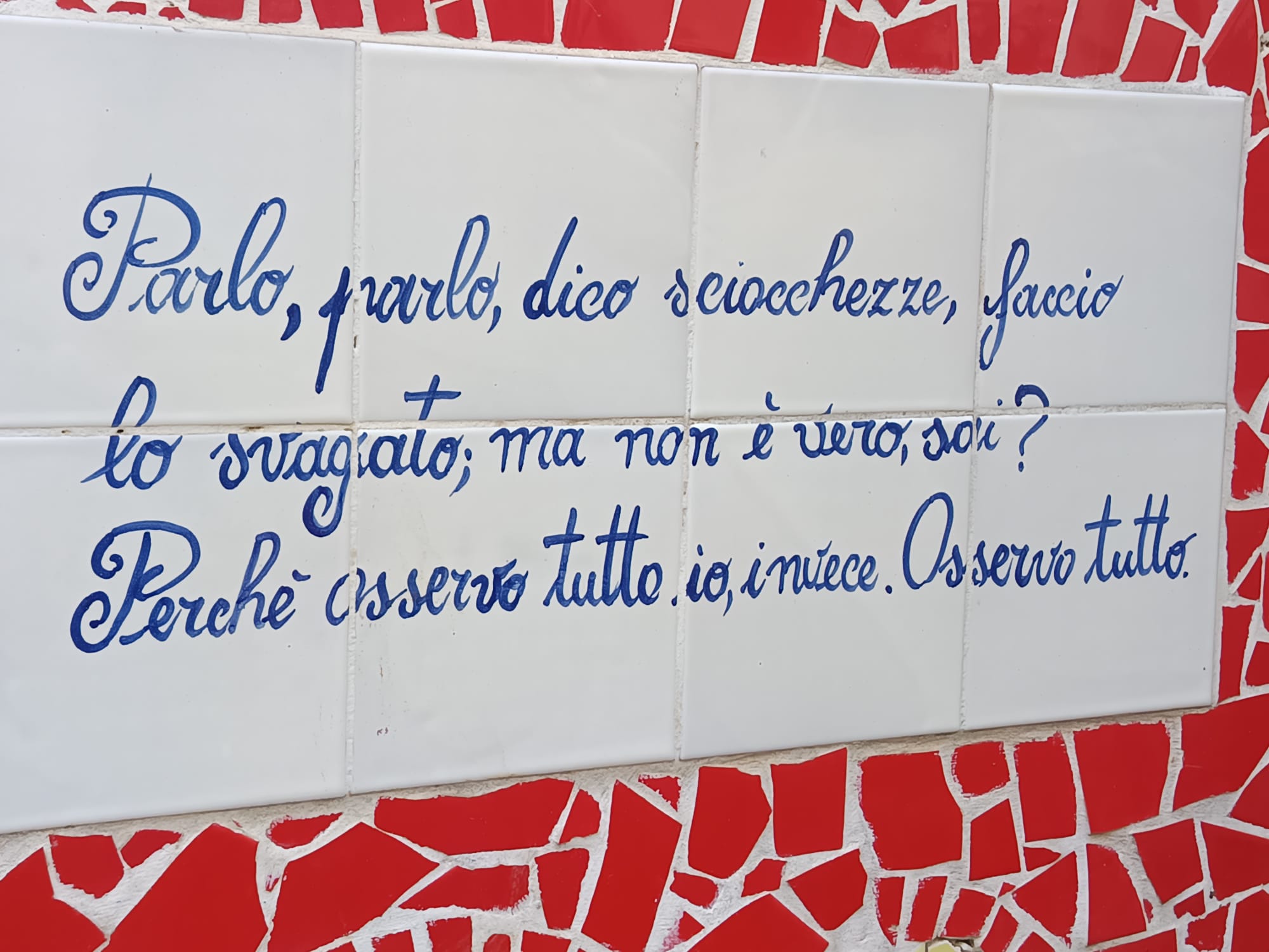 Ceramic design details at Casa Carolina