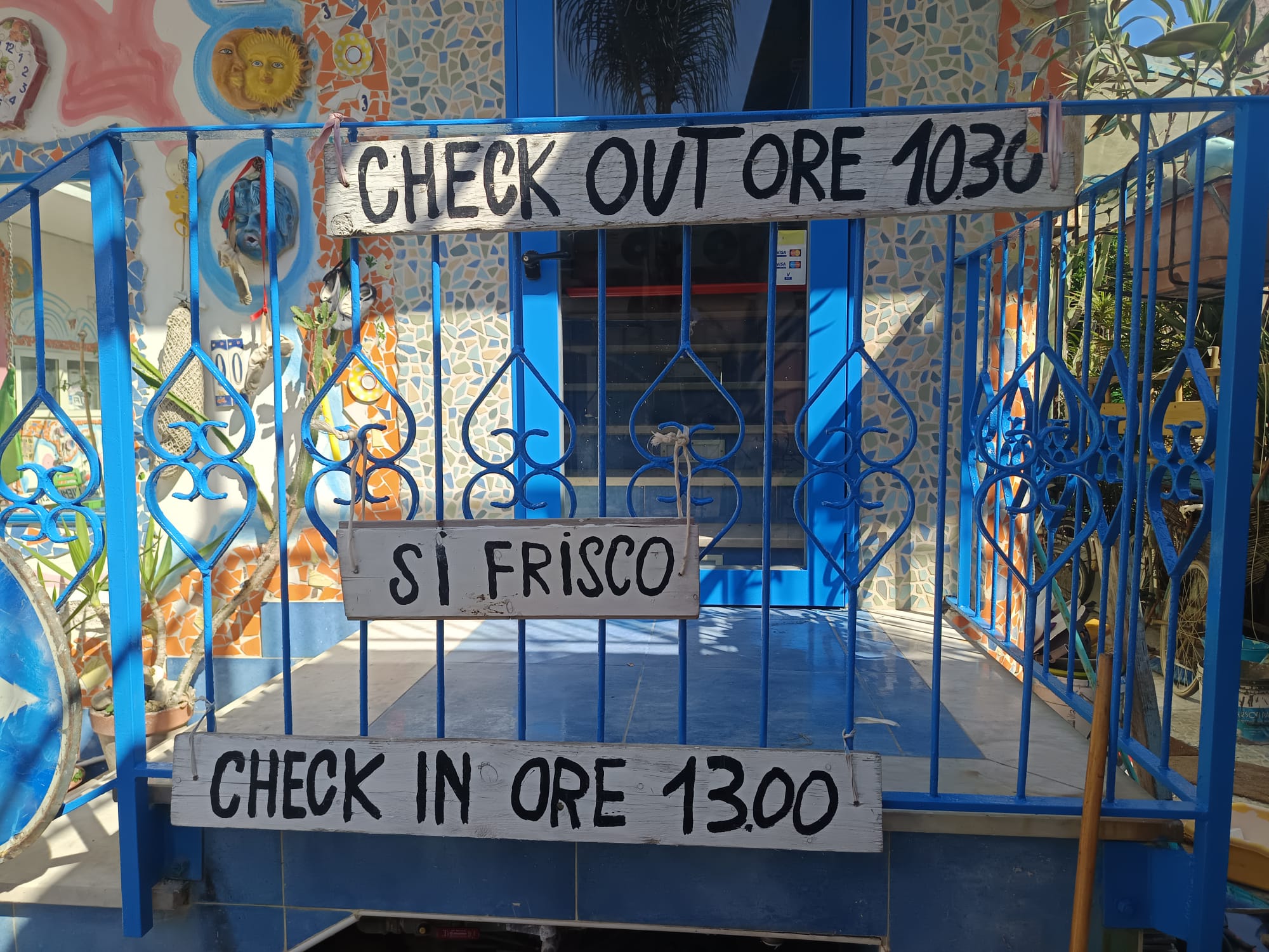 Check-in details and welcome information