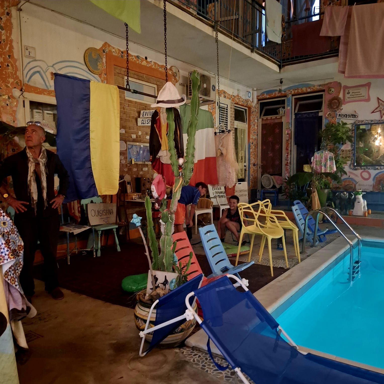 Private pool area at Casa Carolina