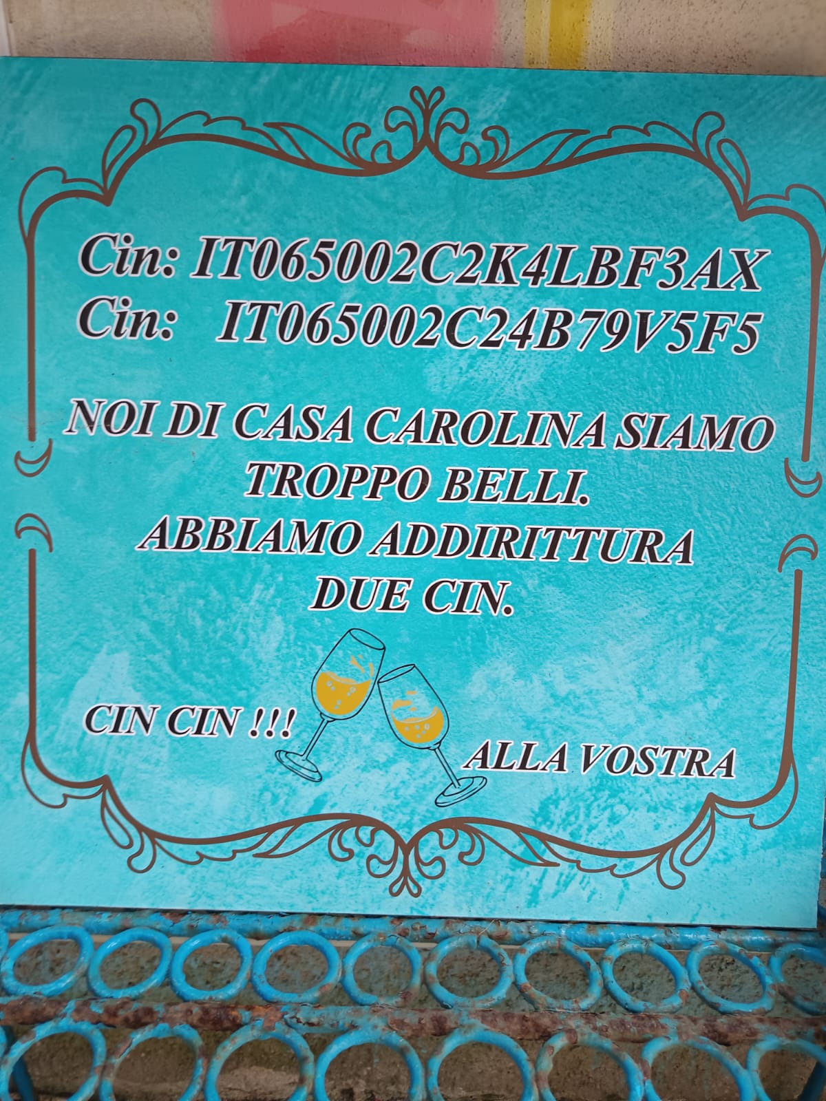 Cin cin – drinks at Casa Carolina